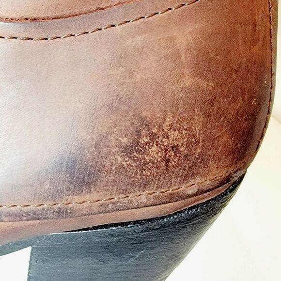 Acne Studios Pistol Brown Burnished Tall Leather Boots Size 37 US 7 - Picture 4 of 12